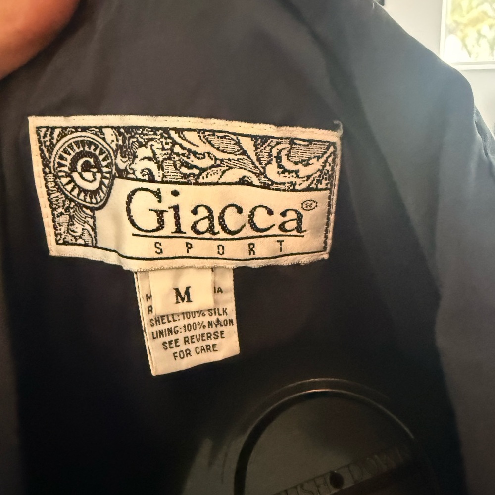 Giacca vintage Navy and Gold Bomber Jacket - Picture 5 of 5